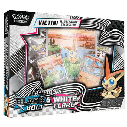 Black Bolt & White Flare Unova Victini Illustration Collection