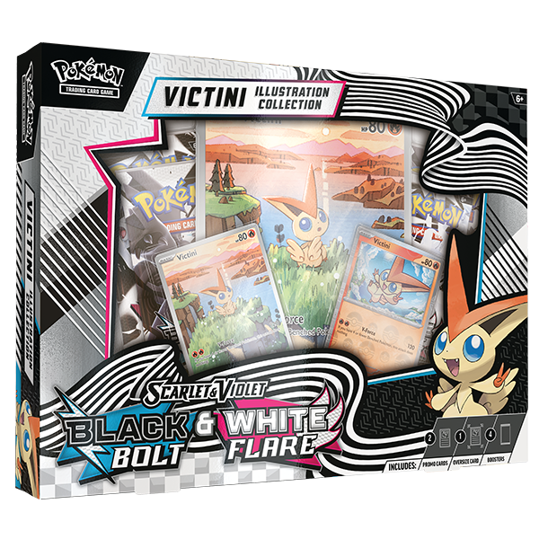 Black Bolt & White Flare Unova Victini Illustration Collection